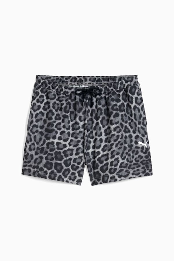 LEO LUXE A-Line All-Over Print 3" Woven Shorts Women, PUMA Black, extralarge